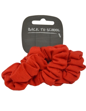 Jersey Scrunchie 3pk - Red